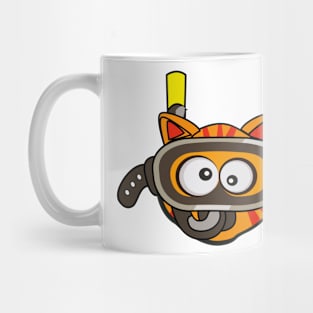 Cute Cat Diver Mug